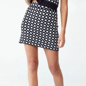 New Cotton:On Cute Knit Print Skirt XL